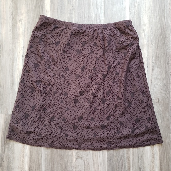 Jupe Briggs New York Taille 12 - Couleur Marron/beige, Style Crayon/droit - Occasion Très Bon état